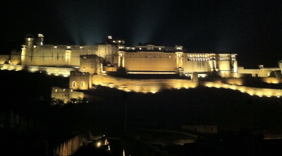 Amer Fort light and sound show Jaipur night